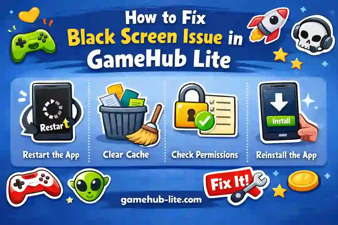 How to Fix Black Screen Issue in GameHub Lite