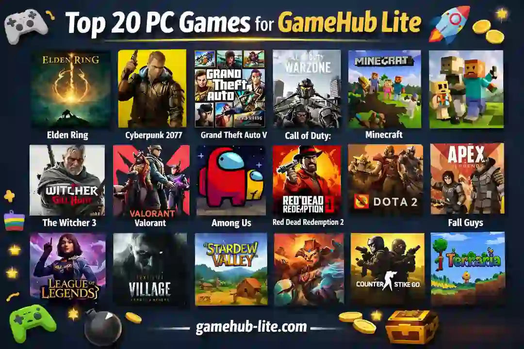 Top 20 PC Games for GameHub Lite