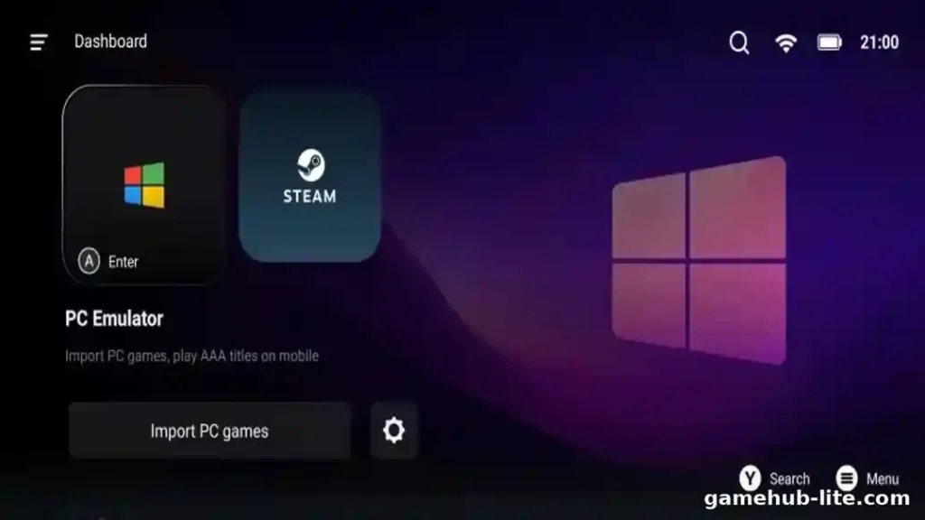 GameHub Lite Dashboard 